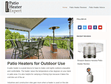 Tablet Screenshot of patioheaterexpert.com